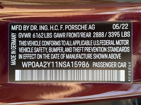 Certified 2022 Porsche Taycan RWD image 37