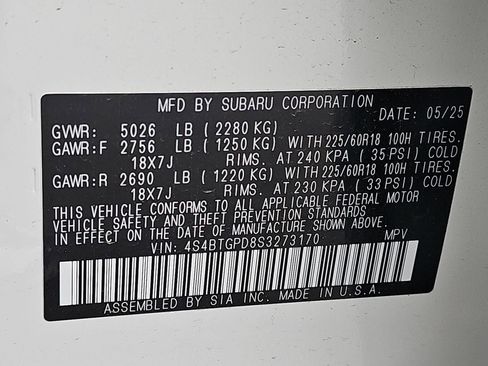 Certified 2025 Subaru Outback Touring XT image 44