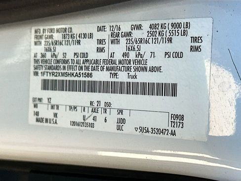 Used 2017 Ford Transit 250 148 High Roof RWD image 31