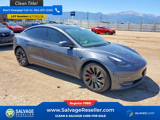 Used 2021 Tesla Model 3 Performance AWD/4WD image 5