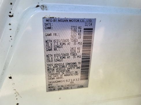 Used 2015 Nissan Pathfinder Platinum w/ Cargo Package AWD/4WD image 34