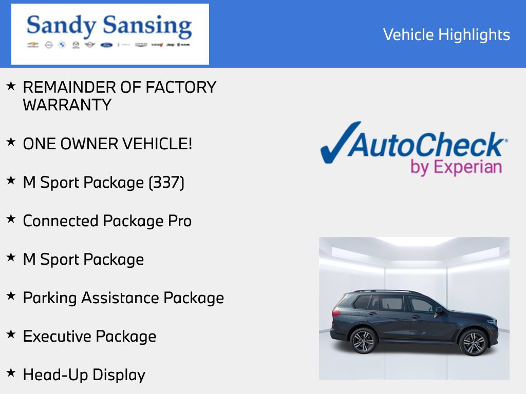 Used 2022 BMW X7 xDrive40i w/ M Sport Package AWD/4WD image 8