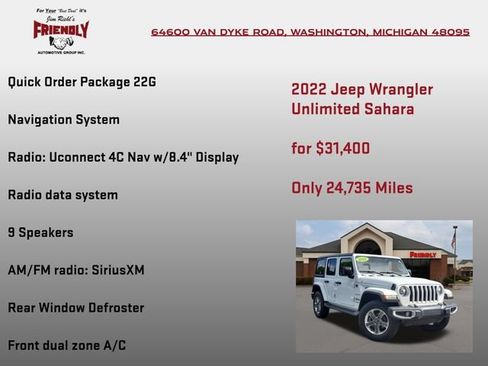 Used 2022 Jeep Wrangler Unlimited Sahara AWD/4WD image 5