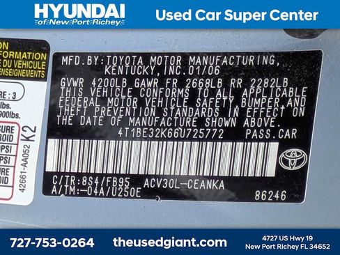 Used 2006 Toyota Camry LE FWD image 32
