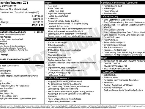 Used 2026 Chevrolet Traverse Z71 w/ Driver Confidence Package image 11