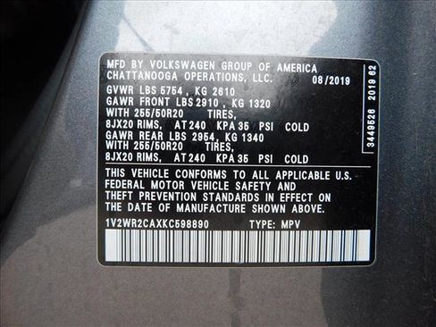 Used 2019 Volkswagen Atlas SE w/ Towing Package image 15