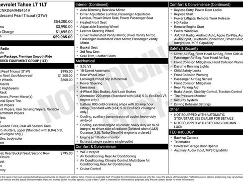Used 2021 Chevrolet Tahoe LT RWD image 10