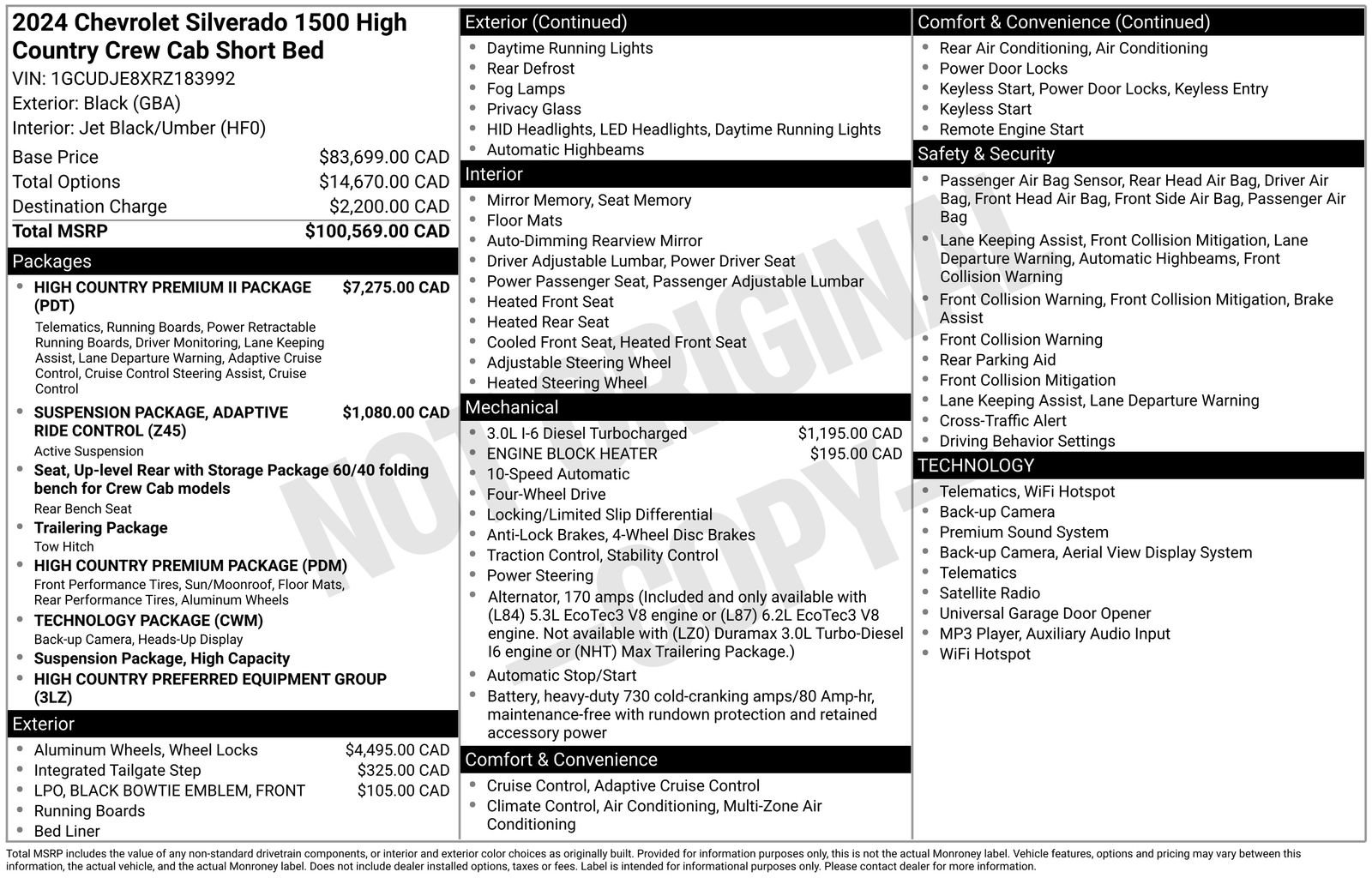 Certified 2024 Chevrolet Silverado 1500 High Country AWD/4WD image 35