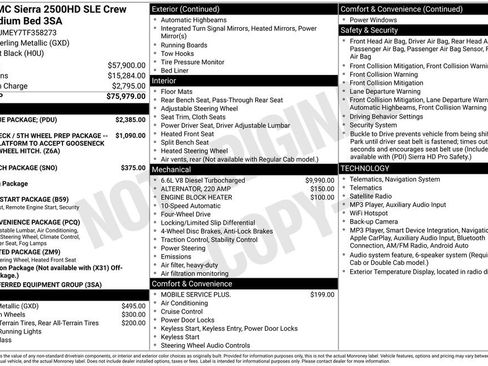 New 2026 GMC Sierra 2500 SLE w/ SLE Value Package; AWD/4WD image 18