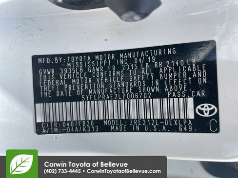 Used 2020 Toyota Corolla LE FWD image 23