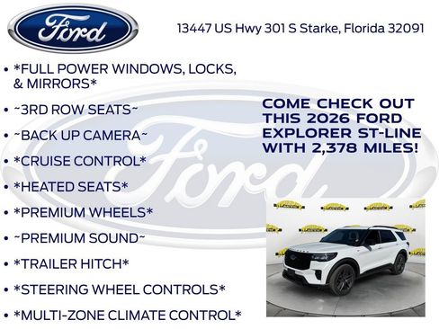 New 2026 Ford Explorer ST-Line w/ ST-Line Street Pack RWD image 10