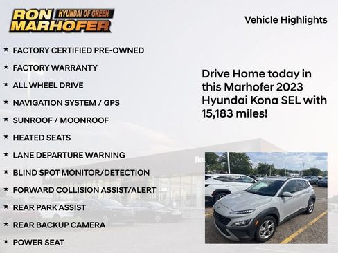Used 2023 Hyundai Kona SEL w/ Convenience Package AWD/4WD image 14