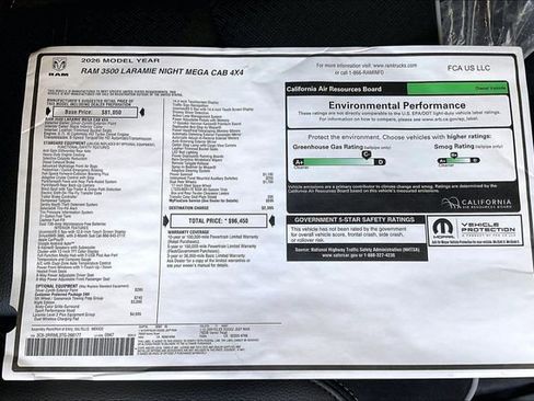 New 2026 RAM 3500 Laramie AWD/4WD image 15