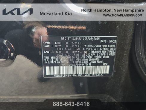 Used 2022 Subaru Ascent Limited w/ Technology Package image 32