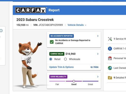 Used 2023 Subaru Crosstrek 2.0i AWD/4WD image 2