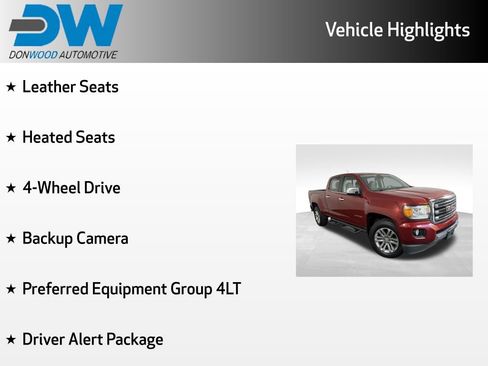 Used 2016 GMC Canyon SLT w/ Driver Alert Package AWD/4WD image 3