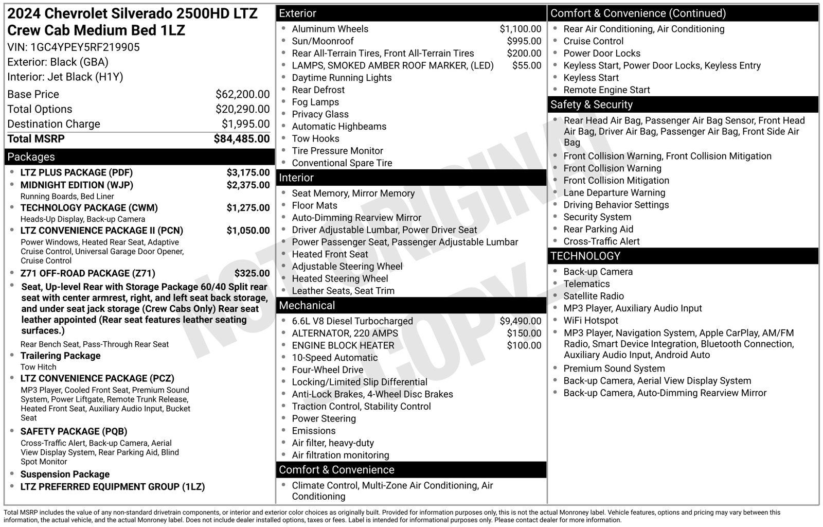 Used 2024 Chevrolet Silverado 2500 LTZ w/ LTZ Plus Package AWD/4WD image 44
