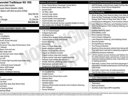 Used 2024 Chevrolet TrailBlazer RS AWD/4WD image 40