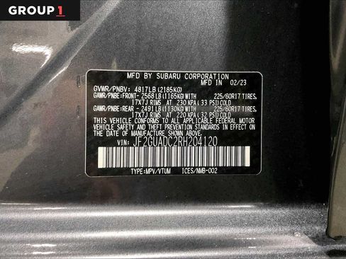 Certified 2024 Subaru Crosstrek 2.0i Premium AWD/4WD image 34
