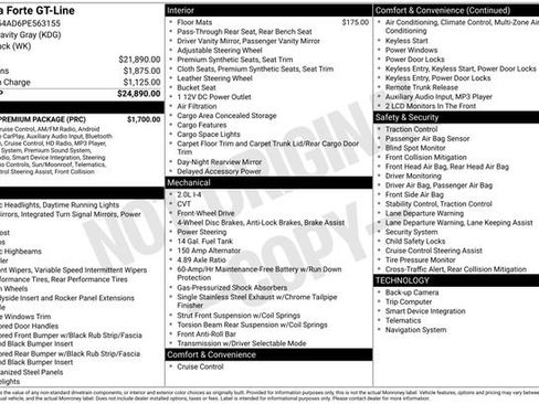 Certified 2023 Kia Forte GT-Line w/ GT-Line Premium Package image 41