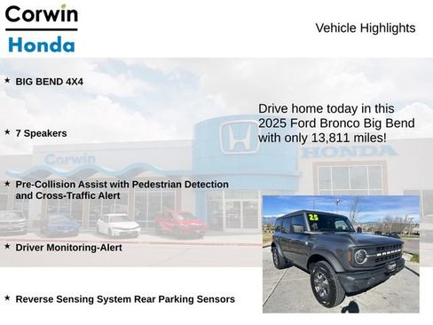 Used 2025 Ford Bronco Big Bend AWD/4WD image 7