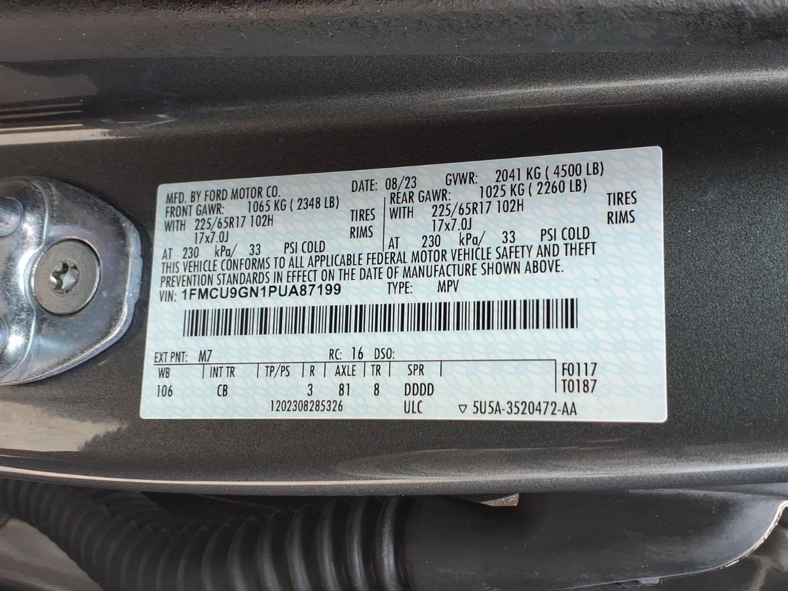 Certified 2023 Ford Escape Active AWD/4WD image 29
