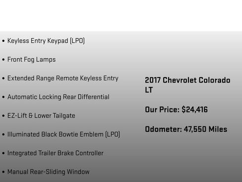 Used 2017 Chevrolet Colorado LT w/ LT Convenience Package image 18