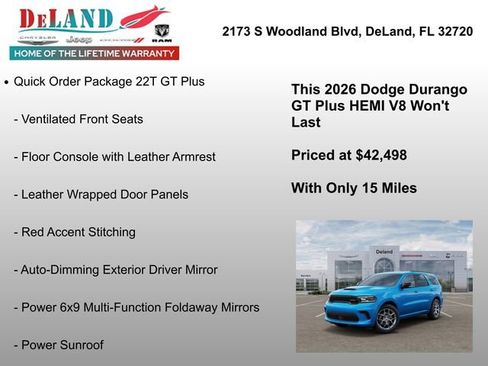 New 2026 Dodge Durango GT image 7
