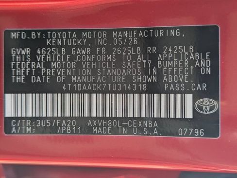 Used 2026 Toyota Camry LE FWD image 26