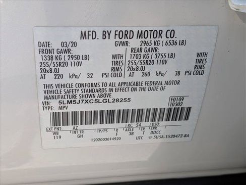 Used 2020 Lincoln Aviator Reserve w/ Equipment Group 201A AWD/4WD image 26