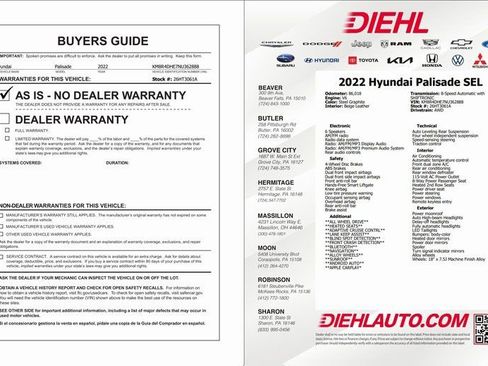 Used 2022 Hyundai Palisade SEL w/ Premium Package image 44