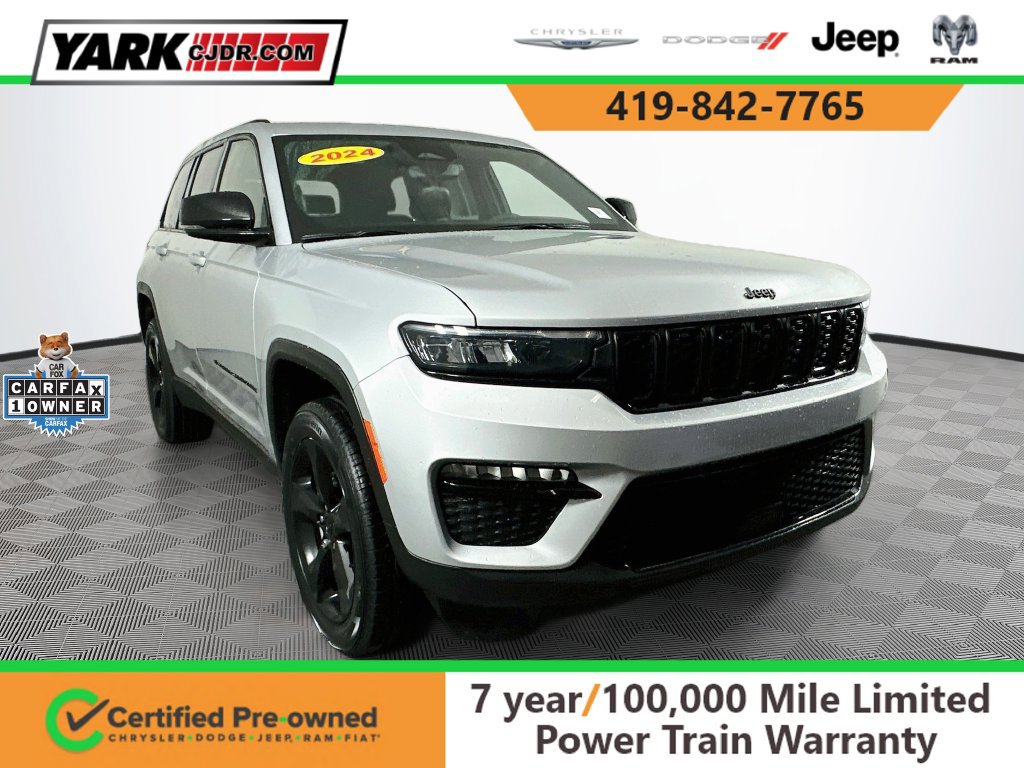 Certified 2024 Jeep Grand Cherokee Limited w/ Black Appearance Package AWD/4WD 360° Tour