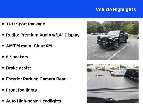 Used 2025 Toyota Tacoma TRD Sport AWD/4WD image 4