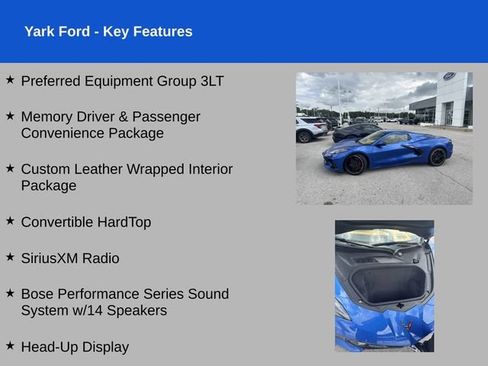 Used 2022 Chevrolet Corvette Stingray Premium Conv w/ 3LT RWD image 2