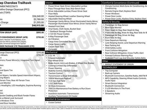 Used 2021 Jeep Cherokee Trailhawk w/ Trailer Tow Group AWD/4WD image 2
