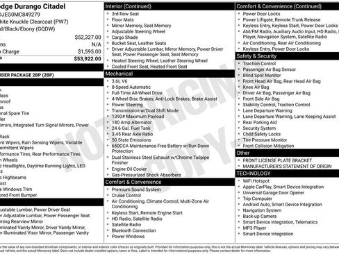 Used 2021 Dodge Durango Citadel image 9