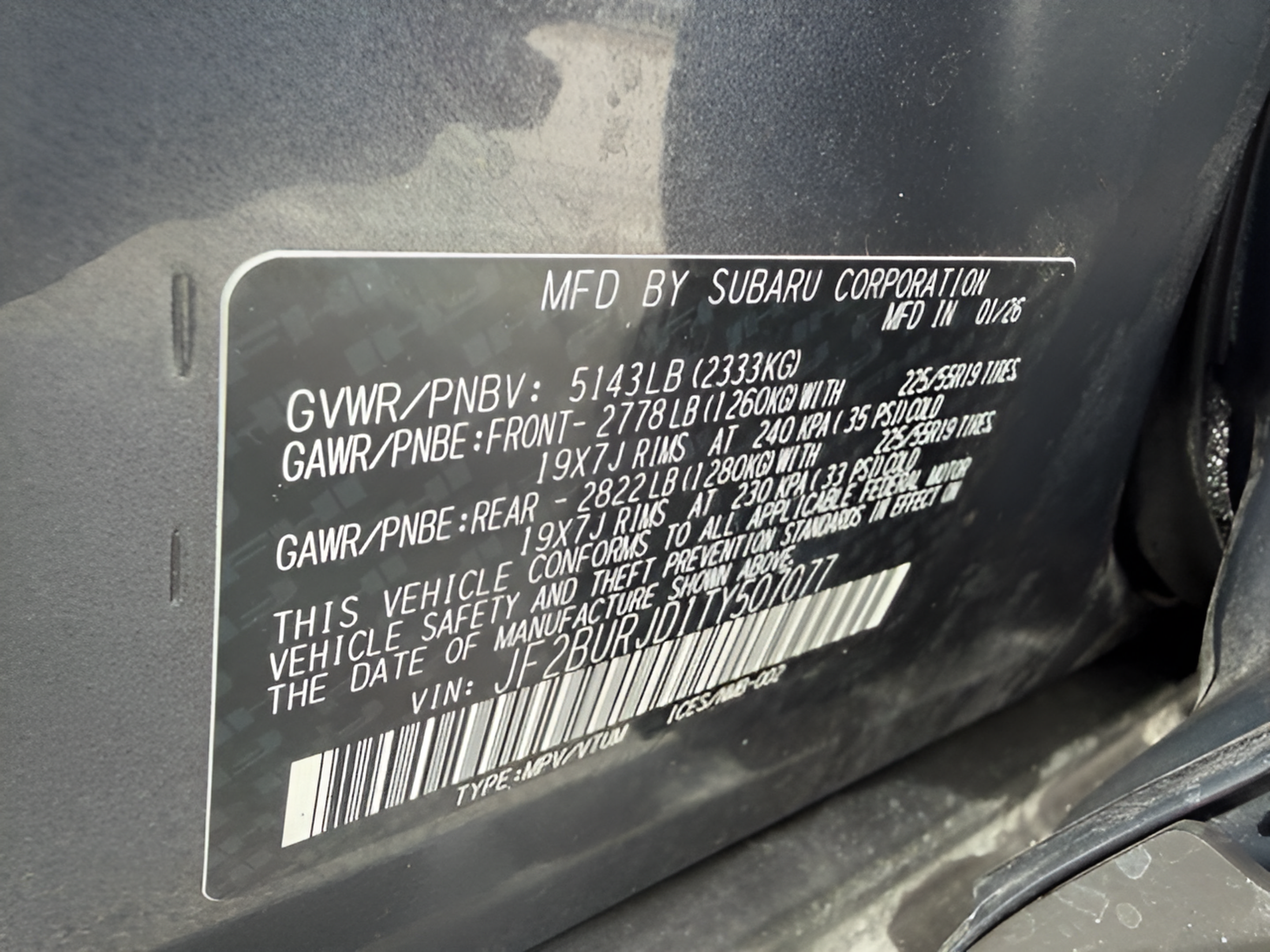 Used 2026 Subaru Outback Touring XT AWD/4WD image 32