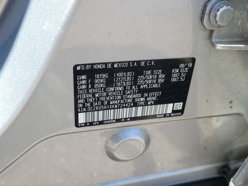 Certified 2019 Honda HR-V Sport image 32