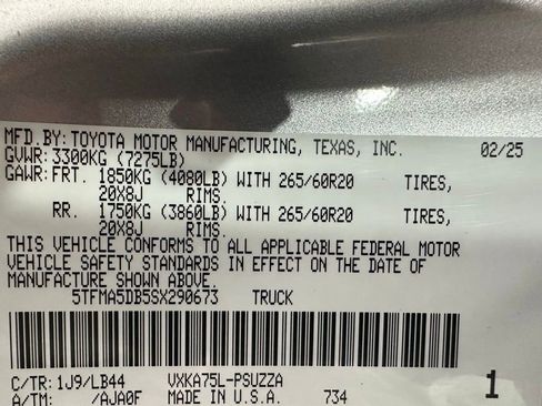Used 2025 Toyota Tundra 1794 Edition AWD/4WD image 10