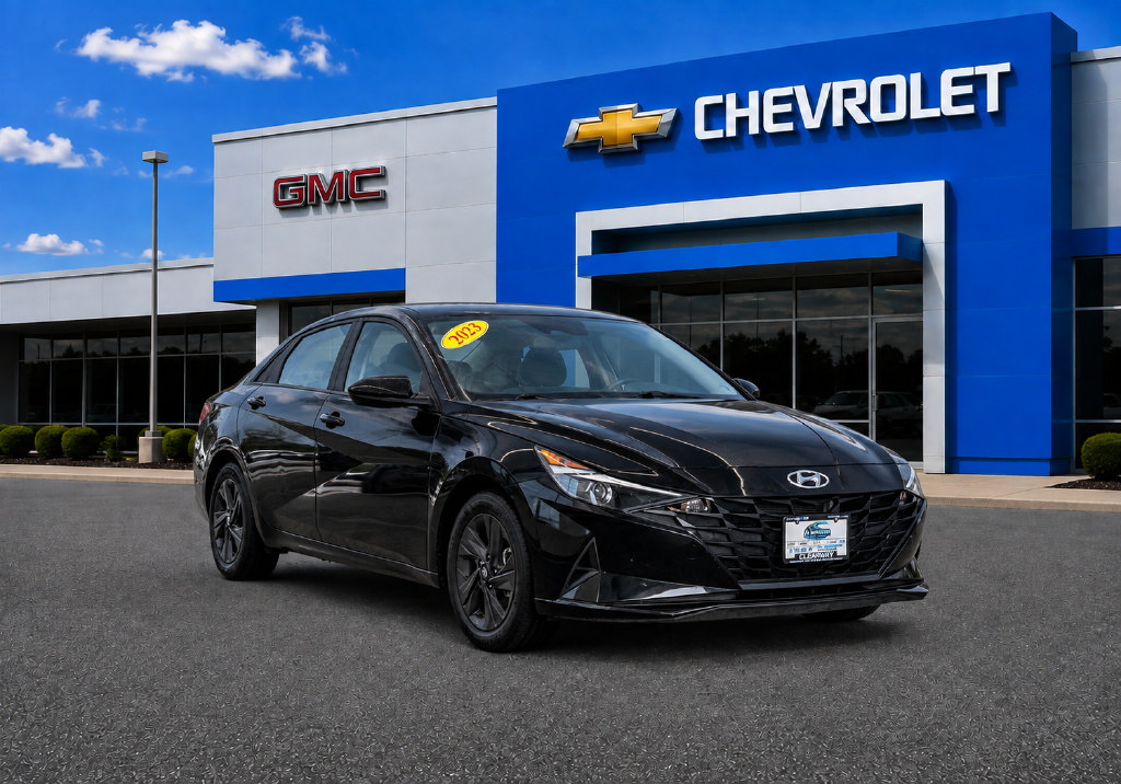 Used 2023 Hyundai Elantra Blue w/ Cargo Package FWD image 1