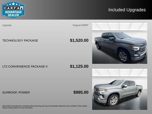Used 2023 Chevrolet Silverado 1500 LTZ w/ Technology Package RWD image 3