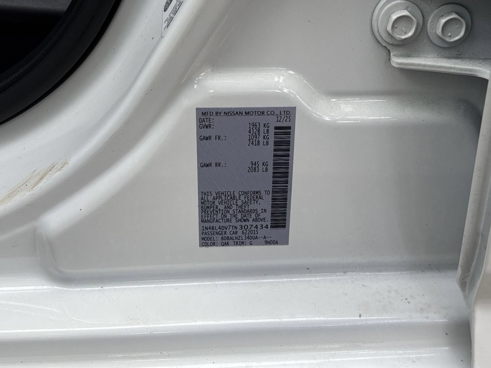 Used 2026 Nissan Altima 2.5 SV FWD image 28