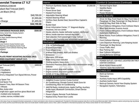 Used 2025 Chevrolet Traverse LT w/ Driver Confidence Package FWD image 2