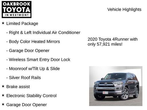 Certified 2020 Toyota 4Runner Limited AWD/4WD image 8