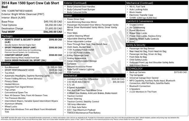 Used 2014 RAM 1500 Sport w/ Sport Premium Group AWD/4WD image 3