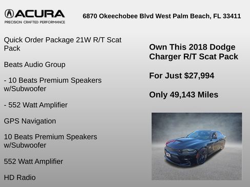 Used 2018 Dodge Charger R/T Scat Pack image 6