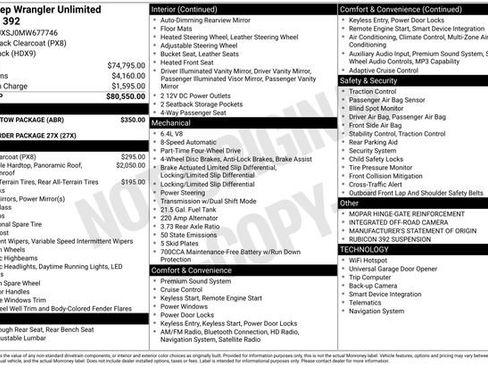 Used 2021 Jeep Wrangler Unlimited Rubicon w/ Trailer Tow Package AWD/4WD image 2