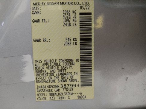 Used 2022 Nissan Altima 2.5 SV image 33