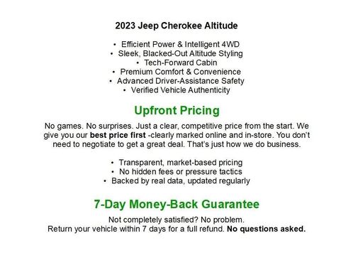 Used 2023 Jeep Cherokee Altitude Lux AWD/4WD image 27