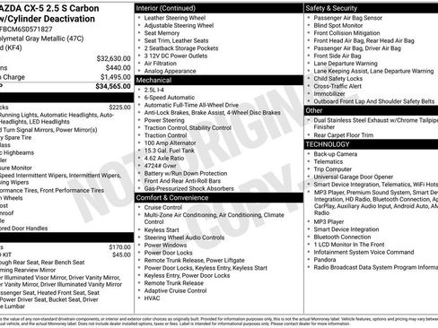 Used 2025 MAZDA CX-5 Carbon Edition AWD/4WD image 12